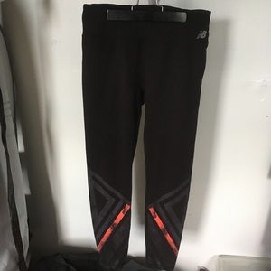 New Balance grey/pink work out leggings, Large